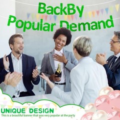 Pre-Strung Glitter Back By Popular Demand Banner Welcome Back Banner Garland …