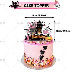 Happy Halloween Birthday Party Decor Supplies Balloons Banner Cake Toppers Kids