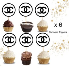 18Cupcake Toppers For Birthday + 1 Cake Topper Party Supplies, Fashion Handbags!