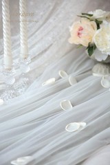 300pcs Rose Petals Ivory Faux Silk Flower Petals for Wedding Flower Girl Bask…
