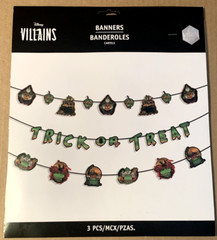 Disney Villians 3 Banners 16FT Each(Sizes approx. 4″ X 4″, 3″ X 3″, 4″ X 3.5″)