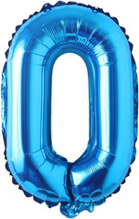 16″ Inch Single Blue Alphabet Letter Number Balloons Aluminum Hanging Foil Film