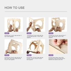 Collapsible Wood Balloon Sizer Box – 2-10 Inch Measurement Tool for Decorations