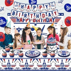 Air Force Birthday Decorations Top Fighter Jet Party Blue