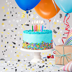 3000 Piece Birthday & Anniversary Confetti – 70Th Style, Black, Gold & Silver Pa