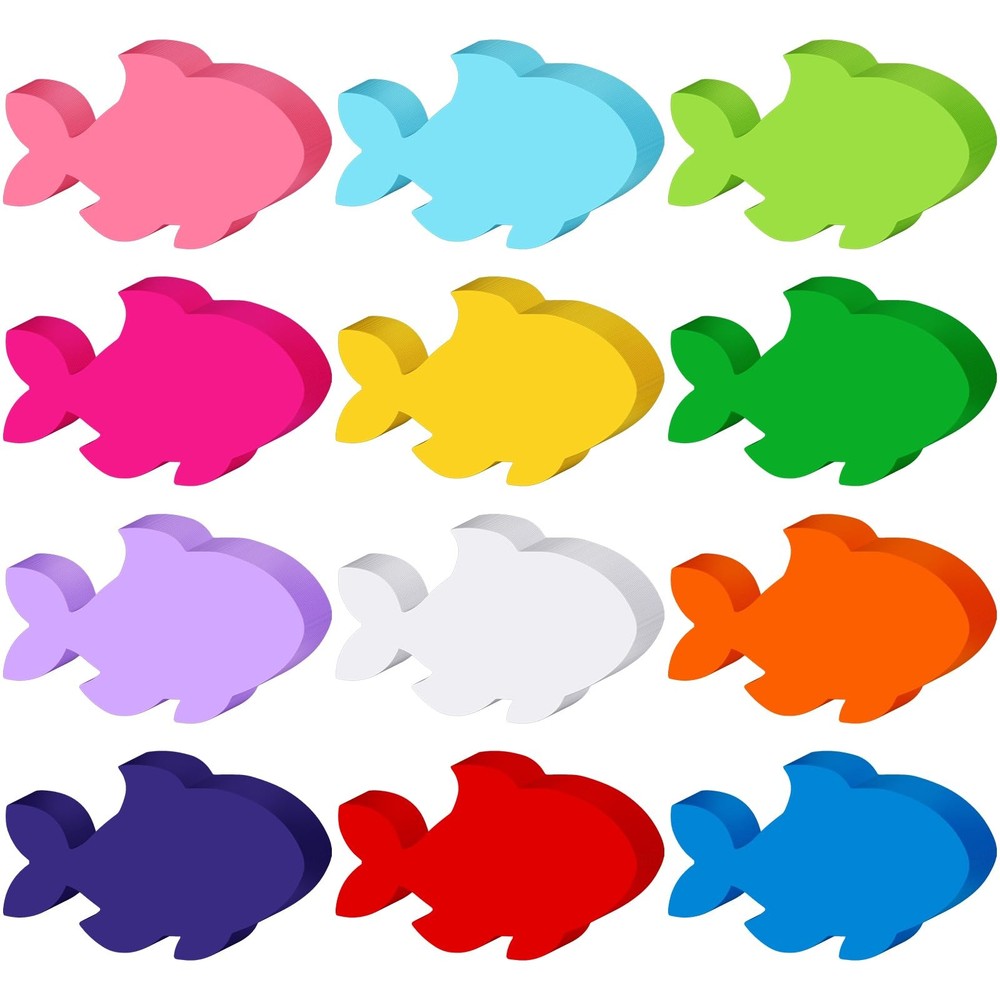 360 Pcs 3.9 Inch Tropical Fish Paper Cutouts for Classroom Bulletin Board Decor