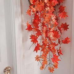 5 Pack Fall Leaf Garland, Hanging Vines Garland Artificial Fall Maple Leaves …
