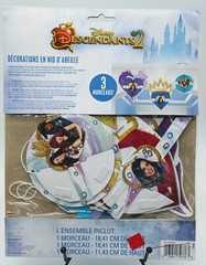 Disney Descendants 2 Party Decorations Ceiling Honeycombs NEW Mal Evie Uma