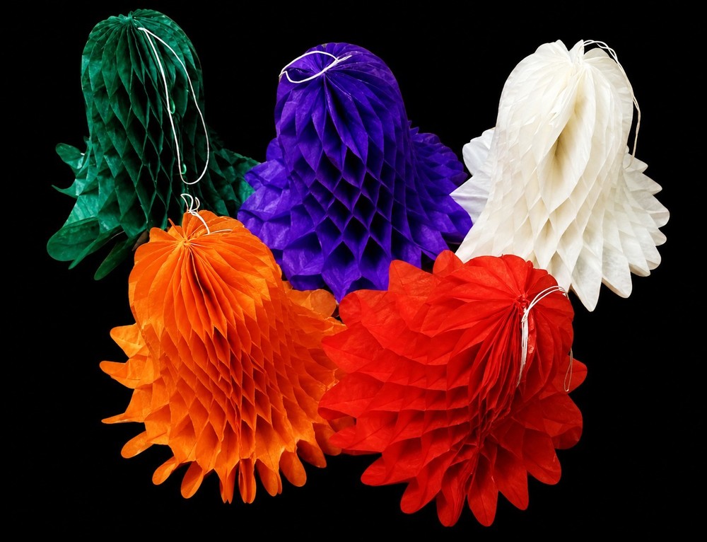 Bulk Honeycomb Bells Tissue Fold Out – 50 Pieces