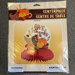 Thanksgiving Decorations Centerpieces Lot Of 4 Turkey Scarecrow Cornucopia