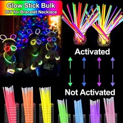 112 Pcs Mardi Gras Glow in The Dark Party Supplies 2024, Glow Sticks Bulk LED…