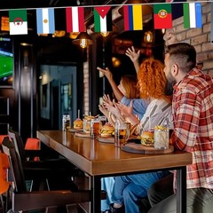 60ft Multi-Color Flags Banner for World Cup 2026 – Durable Double-Sided Decor