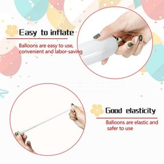 100Pcs 260 Balloons White Long Balloons for Balloon Garland Thickening Skinny…