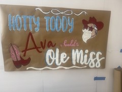 Customizable Hand Painted Banner for Any Occasion, Painted birthday banner 3×5