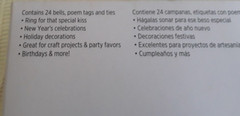 Wilton Celebration Bells Silver Set 24 Bells Ties Poems Weddings Crafts Open Pkg