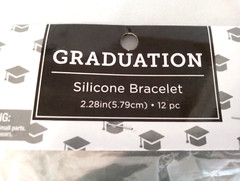 Class of 2023 Graduation Wristbands Congrats Grad Black Silicone Bracelet 12 Pcs