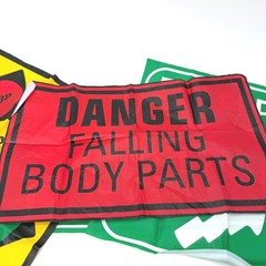 Over the Hill Birthday Party Decorations Funny Road Signs Gag Gift Decor Set