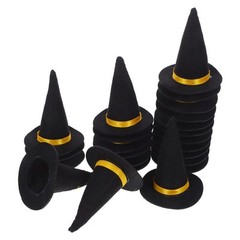 30 Pcs Mini Felt Witch Hat Hallowween Decoration Party Bottle Topper Toppers