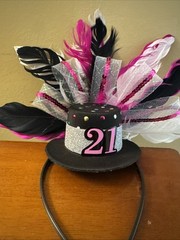 Happy 21st Birthday Head Band Party Celebration Birthday Hat