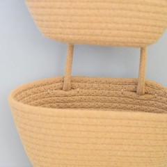 Modern Decor Wall Storage Basket Vertical Organizer Space-saving Design