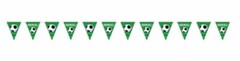 3D Soccer Plastic Flag Banner 12 foot X 12 Inches Approx Plus 59mm Button Badge