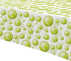 Tennis Party Tablecloth Decorations for Birthday Baby Shower – Disposable Sports