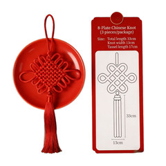 Handmade Red Knot Decorations with For TRADITIONAL Tassels for Home and Event