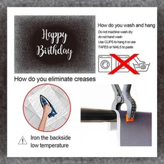 Birthday Photography Background 7x5FT Grey Glitter