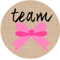 24 Gender Reveal Baby Shower Labels – Team Bow Tie / Team Bow (#6) Burlap Design