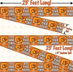 25ft Basketball Party Banner It’s Game Time Sports Hoop Decoration Banner Tape