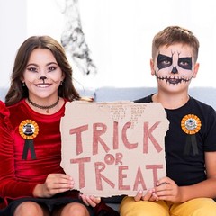Halloween Costume Award Ribbon – Trick or Treat Contest Party Prize Decoratio…