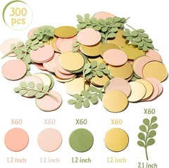 300 Pcs Olive Green Paper Confetti Dots for Wedding and Party Decorations