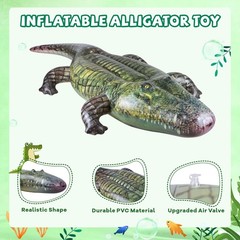 Giant Inflatable Alligator Pool Float,84 inch Animal Themed Pool Toy Ballons …
