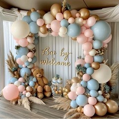 Gender Reveal Balloon Arch Kit, 164 PCS! Pink, Blue, White, Gold- Free Shipping!