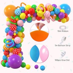 134Pcs Candyland Party Decorations Birthday Supplies Candyland Balloon Arch B…