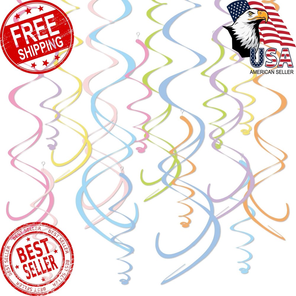 HonuGoGo Pastel Paper Swirls 48PCS