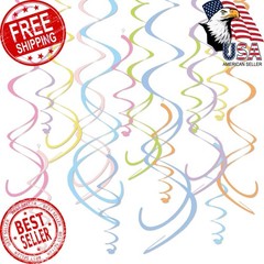 HonuGoGo Pastel Paper Swirls 48PCS