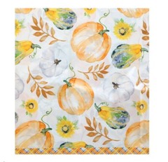Thanksgiving Dinner Party Supplies 12 Guests Paper Plates Napkins Tablecover