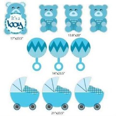 It’s A Boy Teddy Bear Yard Decorations 10 piece set