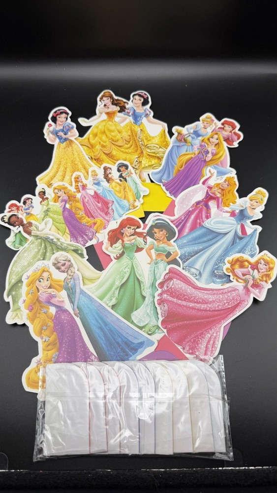 9Pcs Colorful Birthday Themed Honeycomb Centerpieces Happy Table Decor Princess