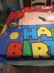 Mario Happy Birthday Tapestry Backdrop Banner 70 X 47 Inches Party Supplies