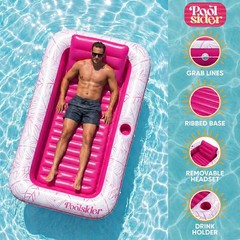 Inflatable Tanning Pool Lounger | 72″ x 48″ Large Inflatable Tanning Bed for …