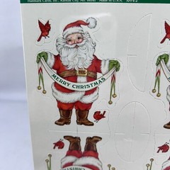 Hallmark Merry Santa Christmas Table Decoration Party Favor 5 Pack Lot Sealed