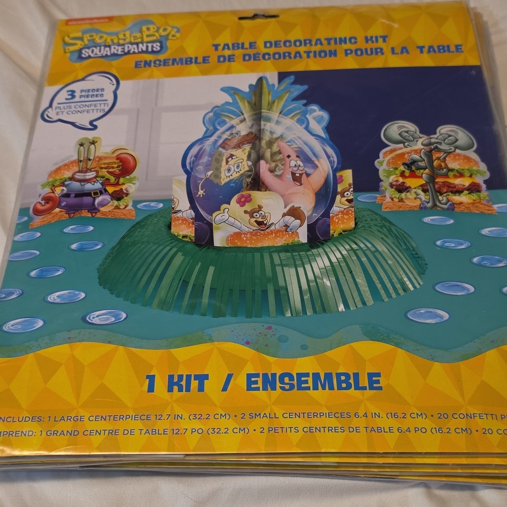 Unique SpongeBob SquarePants Paper Centrepiece Table Decorating Kit, Party