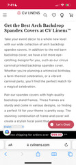 CV LINENS Backdrop + FRAME – kids Birthday Party red Barn Photo Background
