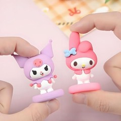 7pc Cute Anime Figurines Cake Topper, Kids Girl Happy Birthday Party Decoration