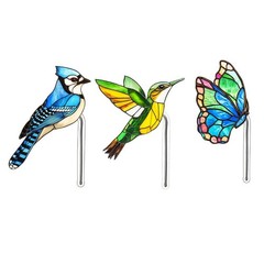 Fun for acrylic Bird Pot Decor for Whimsical Garden Accents and Plant