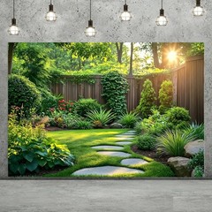 Enchanted Forest Flower Garden Backdrop Photo Birthday Background Party Banner