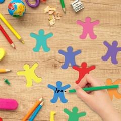 108 PCS Paper People Cutouts, Cut Out Shapes, Bulletin Board, Classroom Decor