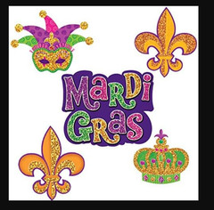 Amscan Mini Glitter Cutouts Party Decoration, One Size, Multicolor